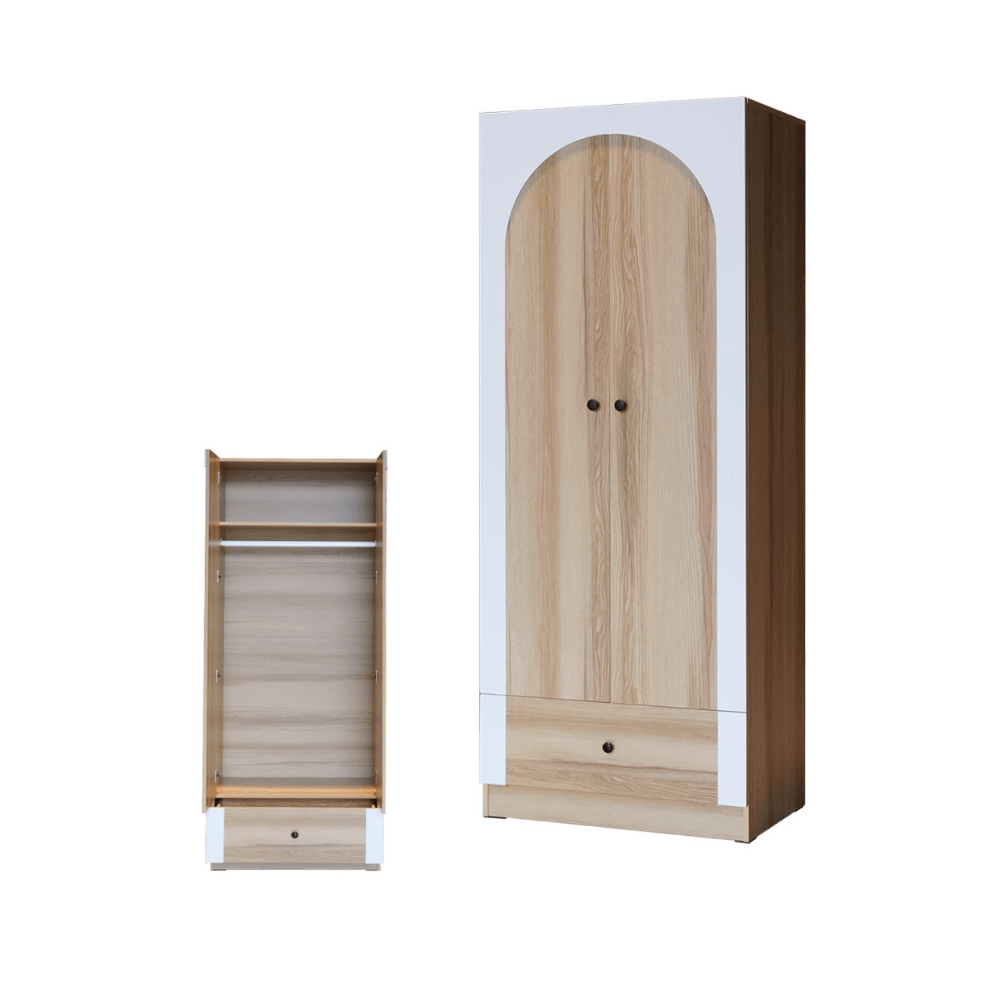 ชุดห้องนอน + ที่นอน PVC 3.5 ฟุต WISDOM DESIGN FURNITURE รุ่น ARISTA 1 สี แอช/ขาว_3